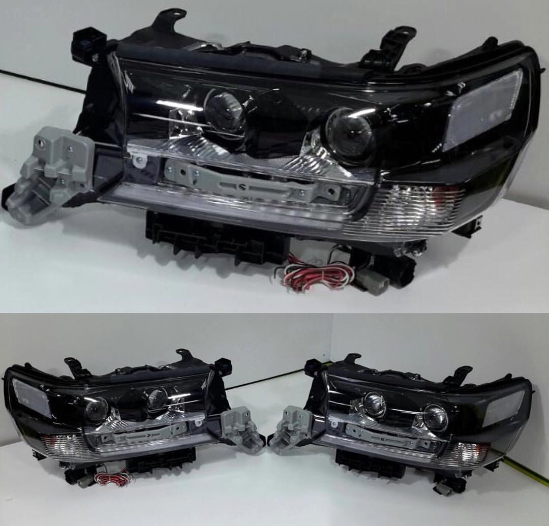 фары для Тойота Ланд Круизер 200 Black Edition Full LED